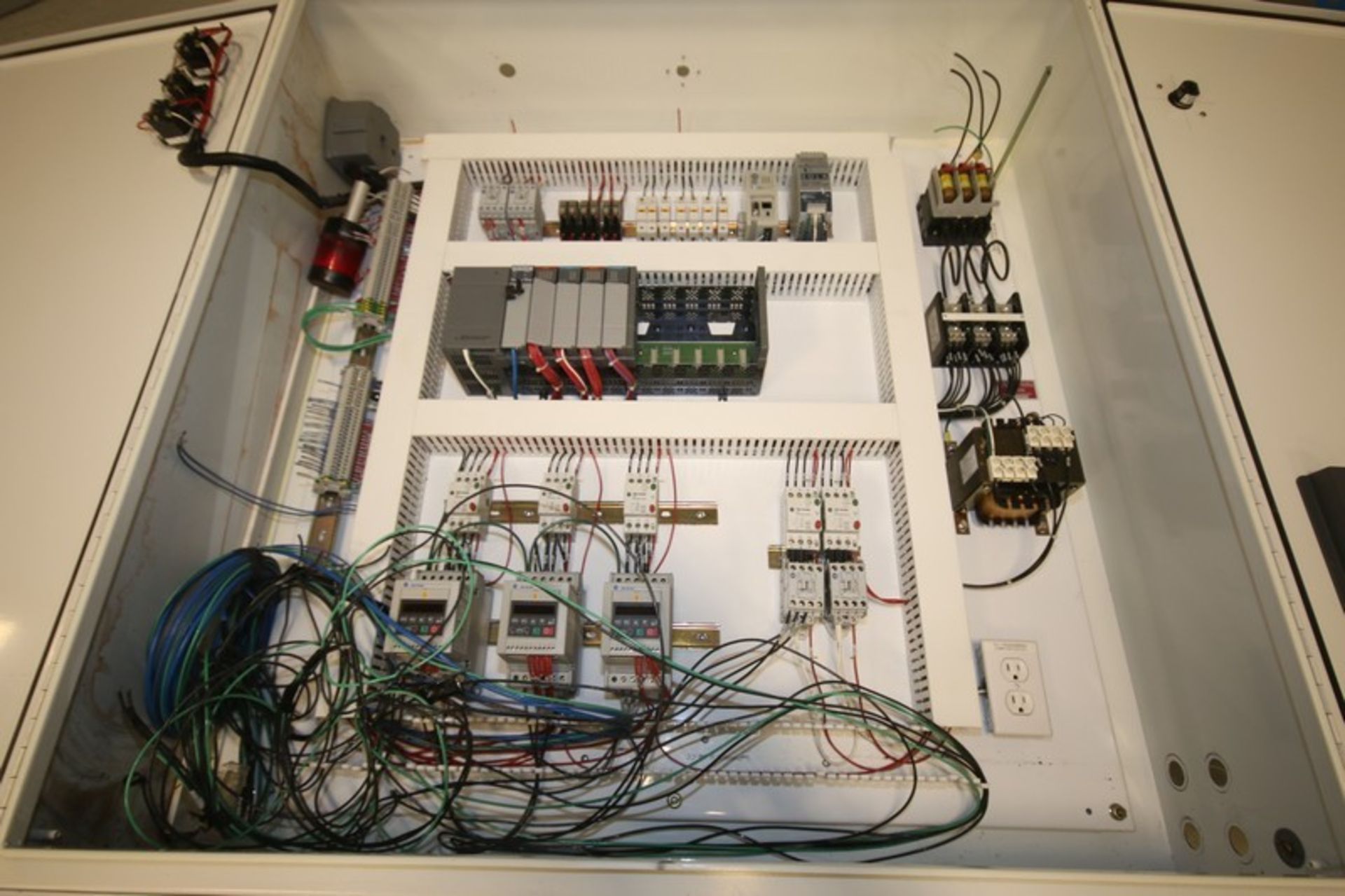 Hoffman/BMI 4' H x 4' W x 12" D 2-Door Production Control Panel with Allen Bradley SLC 5-04 PLC - Image 2 of 3