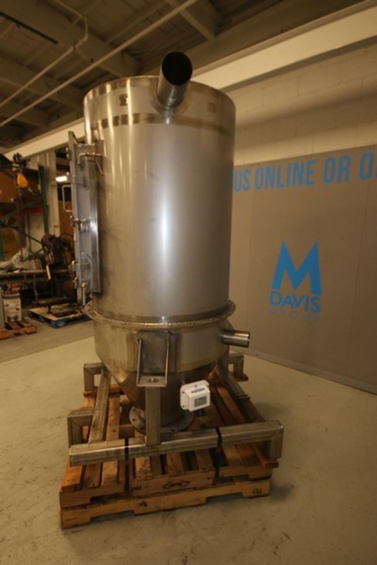 Automated Ingredient Systems Aprox. 82" H x 3' W Cone Bottom S/S Dust Collector, with (6) - Image 6 of 7
