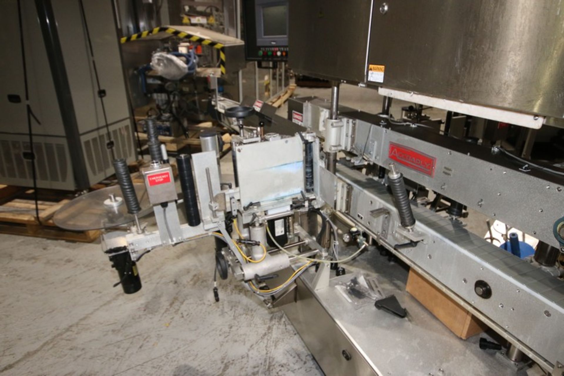 Accraply In-Line LabelerModel 9000 PW, SN 4262, with 4.5" W Conveyor, SP10 Head, Allen Bradley - Image 12 of 13