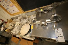 Lot of Murzan Diaphragm Pump Parts, Including Body Parts, Internal Parts, Clamps, Gaskets & Filters,