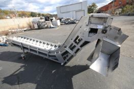 Maddox Metal Works Aprox. 13' 6" L, Inclined S/S Conveyor System, SN 91-31863, with 20" W Intralox