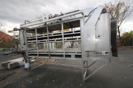 Maddox Metal Works 18' L x 48" W Triple Deck S/S Cooling Belt System, with Intralox Plastic Conveyor