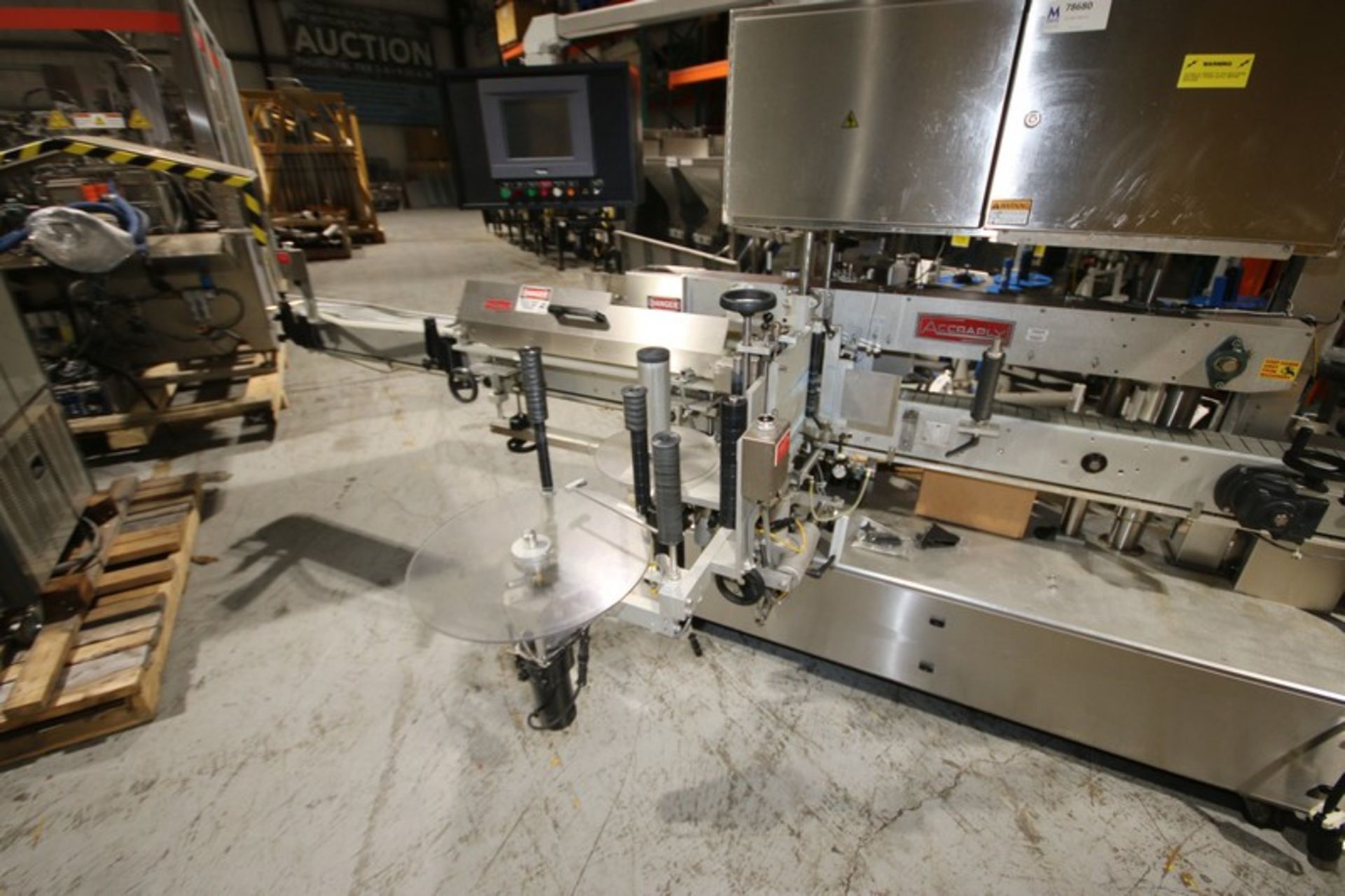 Accraply In-Line LabelerModel 9000 PW, SN 4262, with 4.5" W Conveyor, SP10 Head, Allen Bradley - Image 4 of 13