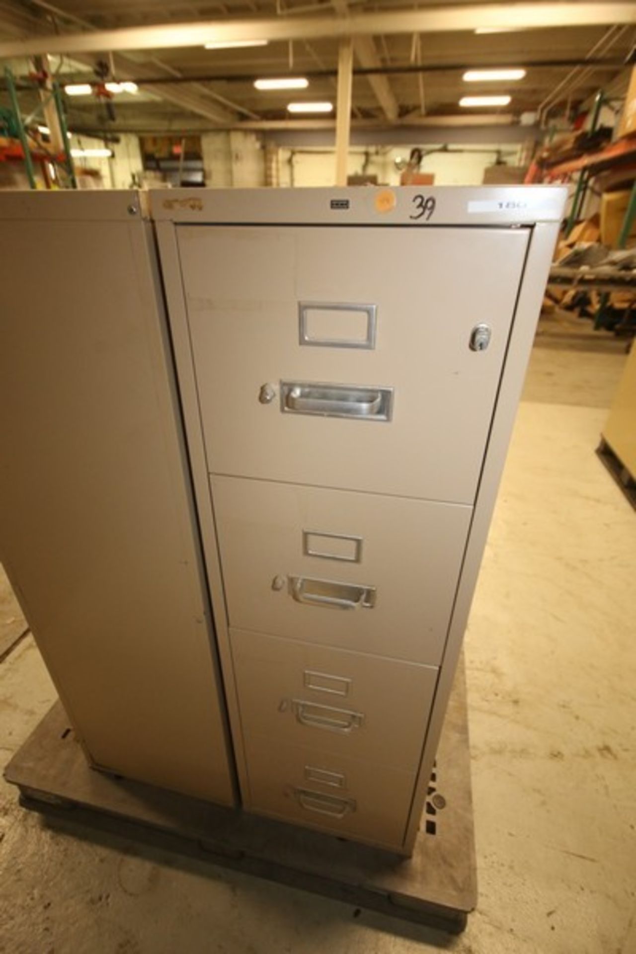 Lot of (2) Hon 4-Drawer Fire Proof File Cabinets (INV#66910)(Located at the MDG Auction Showroom-- - Image 2 of 3