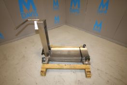 Portable S/S Film Roll Hydraulic Lifter with 36" Lx 12" W Platform (INV#75165) (Located @ the MDG