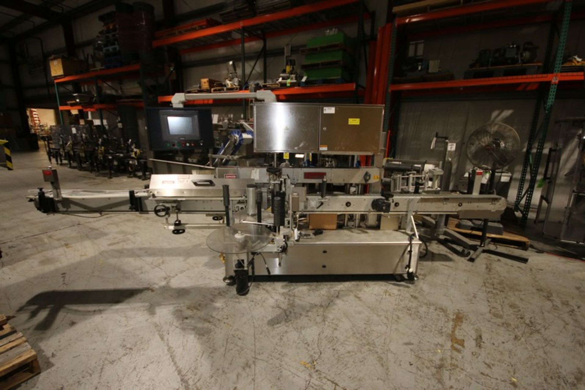 Accraply In-Line LabelerModel 9000 PW, SN 4262, with 4.5" W Conveyor, SP10 Head, Allen Bradley - Image 3 of 13