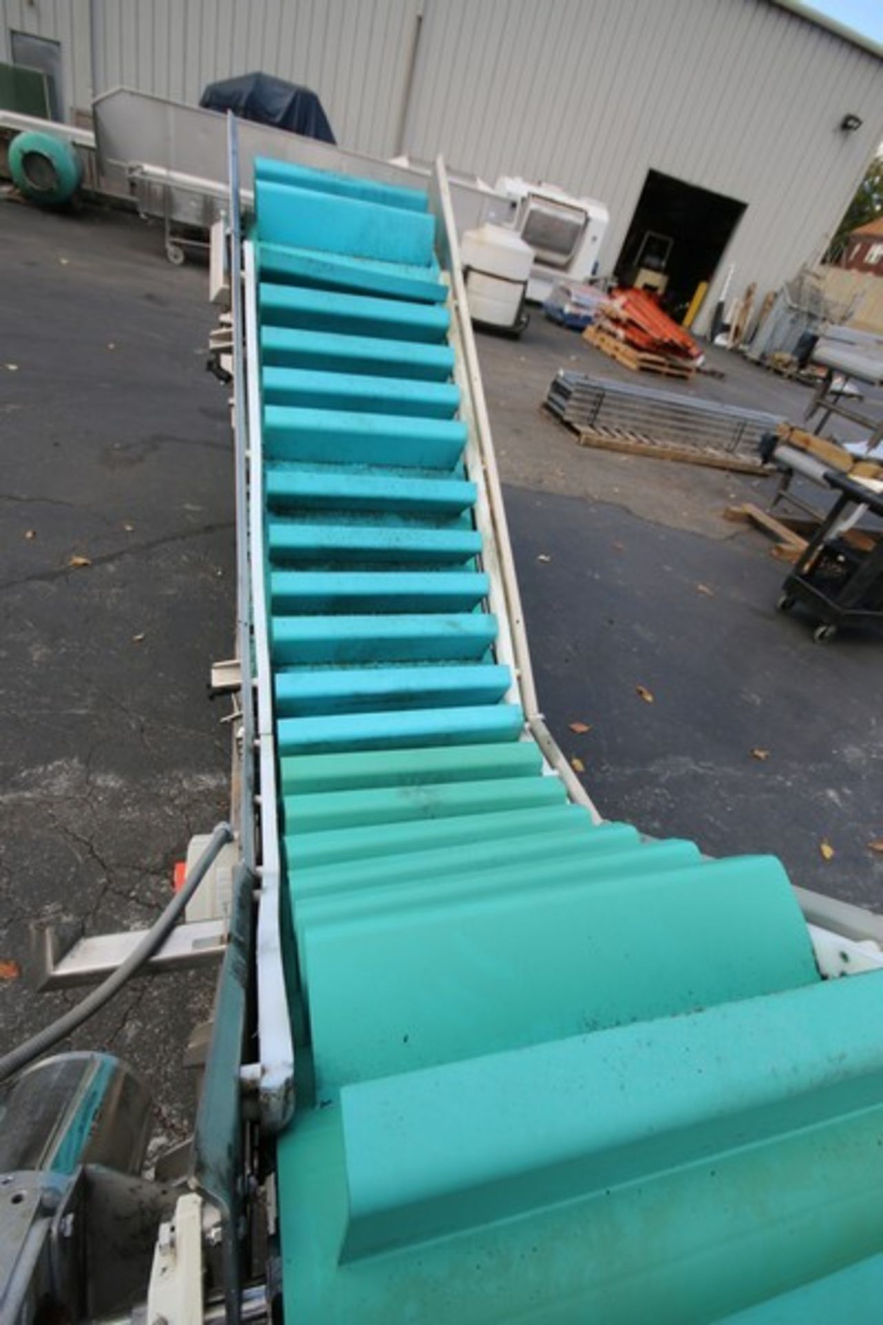 Bryant Aprox. 8' H Z-Configured Conveyor System, with 25" W Belt with 6" Flights, 3/4 & 1/2 hp/ - Image 3 of 4