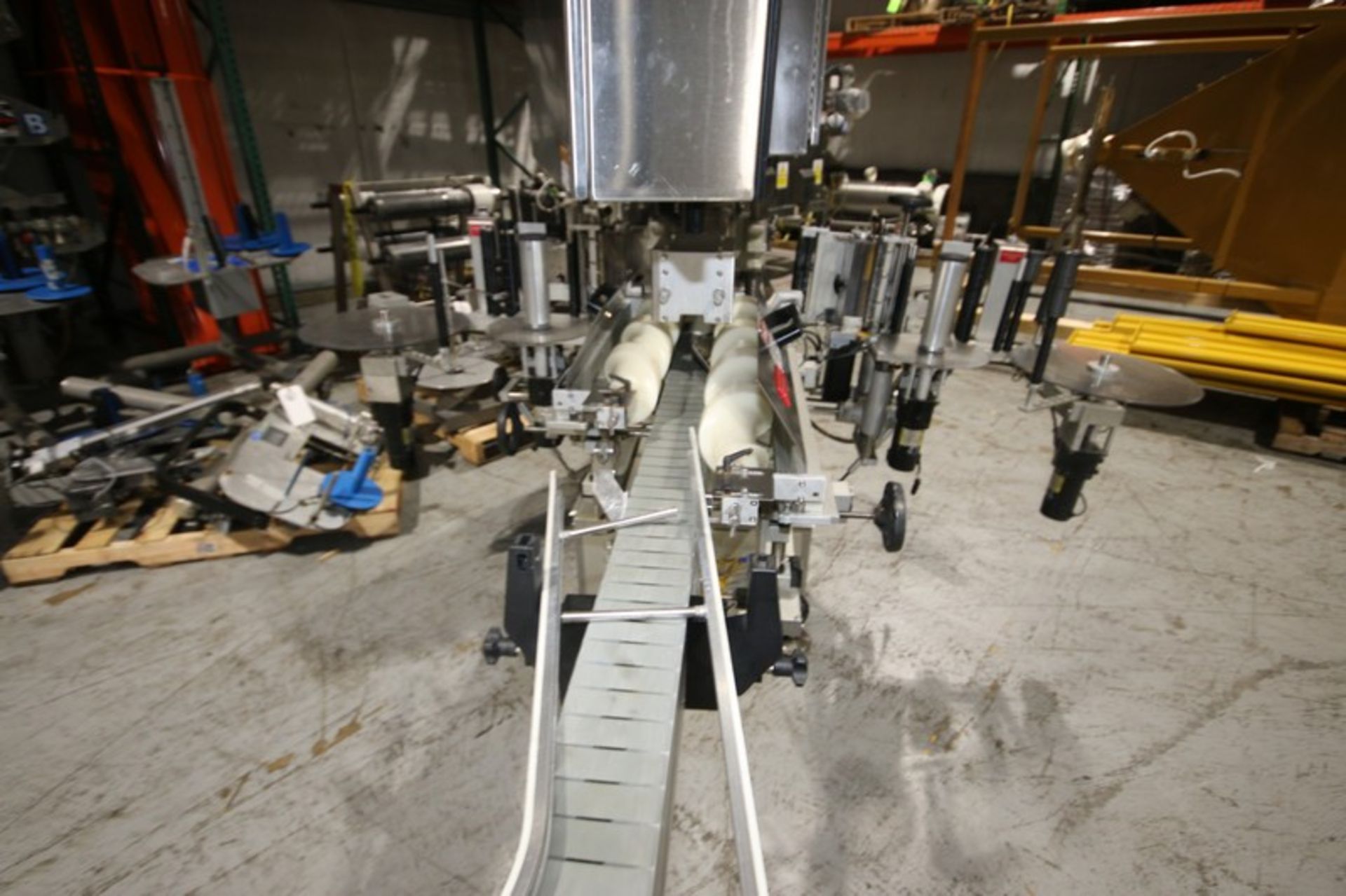 Accraply In-Line LabelerModel 9000 PW, SN 4262, with 4.5" W Conveyor, SP10 Head, Allen Bradley - Image 9 of 13