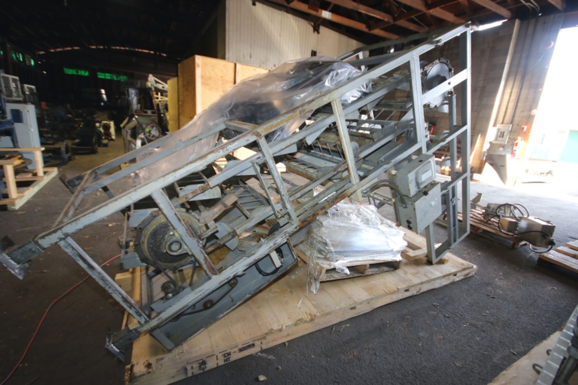 L - Shaped Conveyor Elevator,Aprox. Overall Dim. 117" H x 53" W x 80" L) (INV#69233) (Located at the - Image 3 of 4