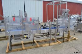 Delkor Spot Pack Product Pick and Place Packaging Machine Model SP-RH-TL, w/ Collating Conveyor;