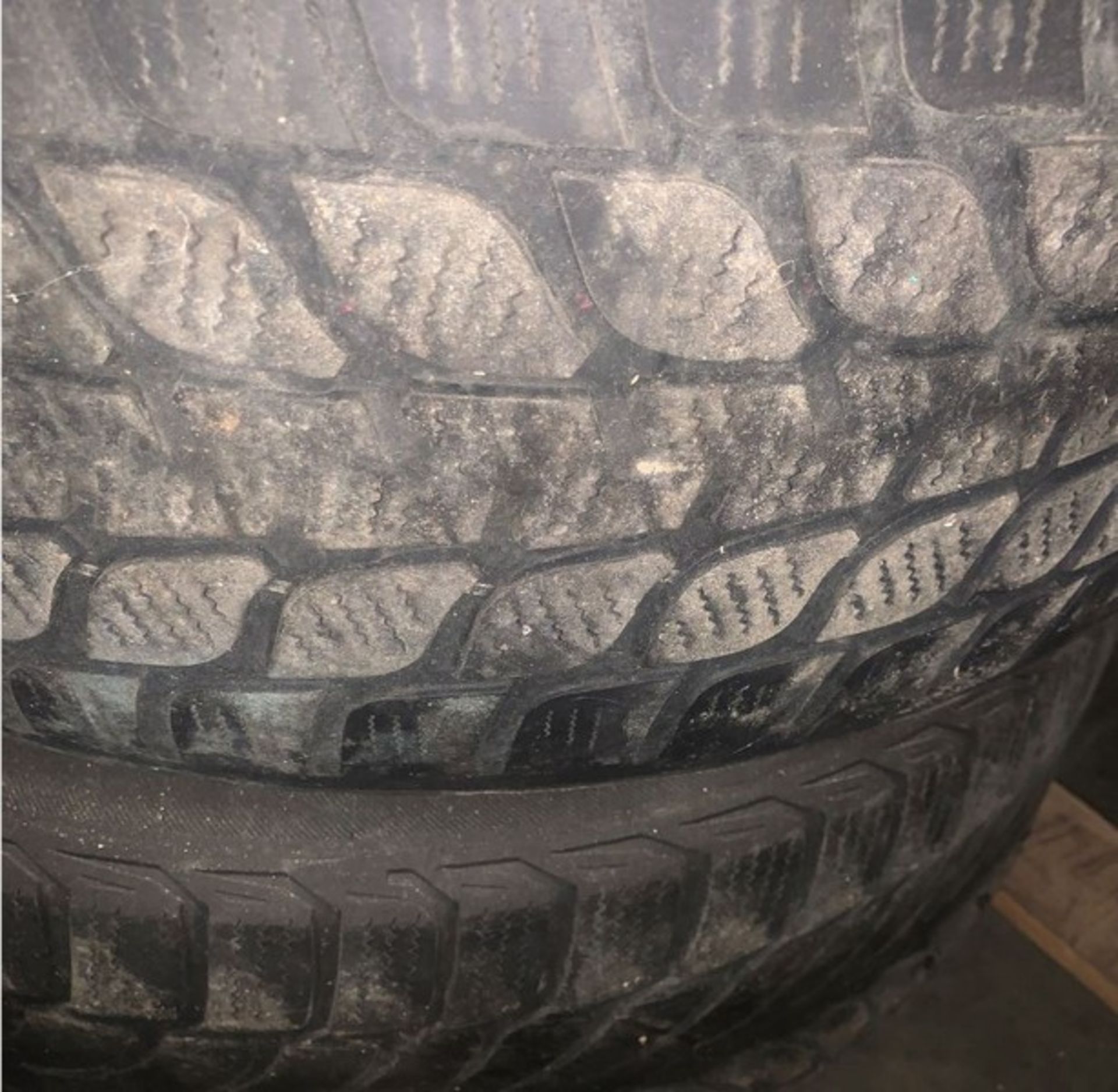 Set of four BLIZZAK tires on rim. Were used on a BMW 750Li (LOCATED IN IOWA, RIGGING INCLUDED WITH - Image 4 of 4