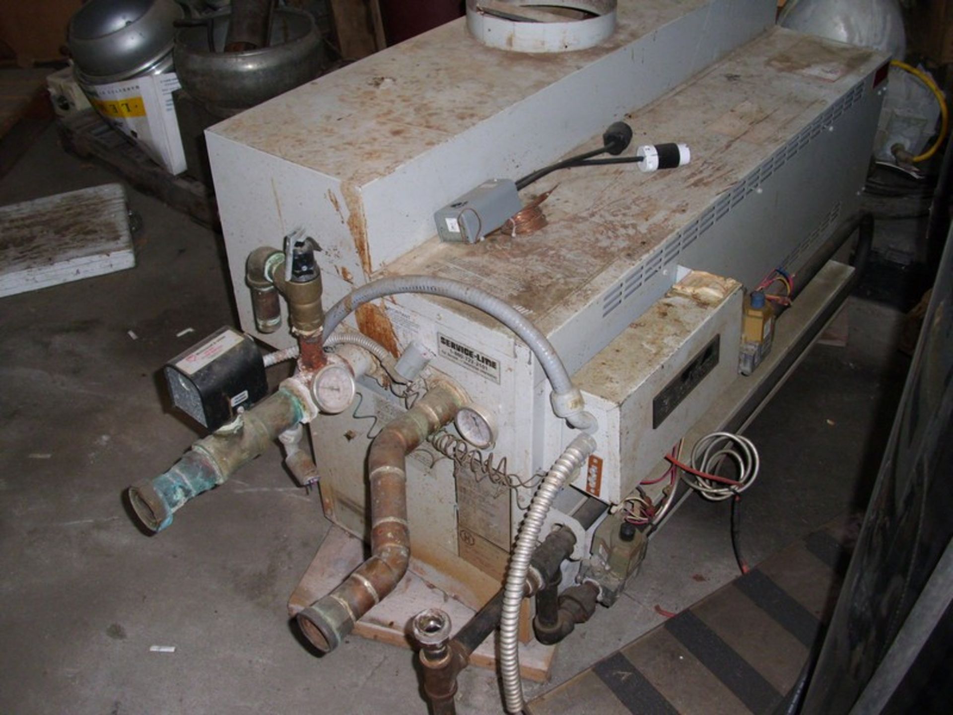 Lochinvar Hot Water Boiler; Model # RNN399PW; Natural Gas Fired: Estimated 6hp; 60”Long X 26” Wide X - Image 2 of 2