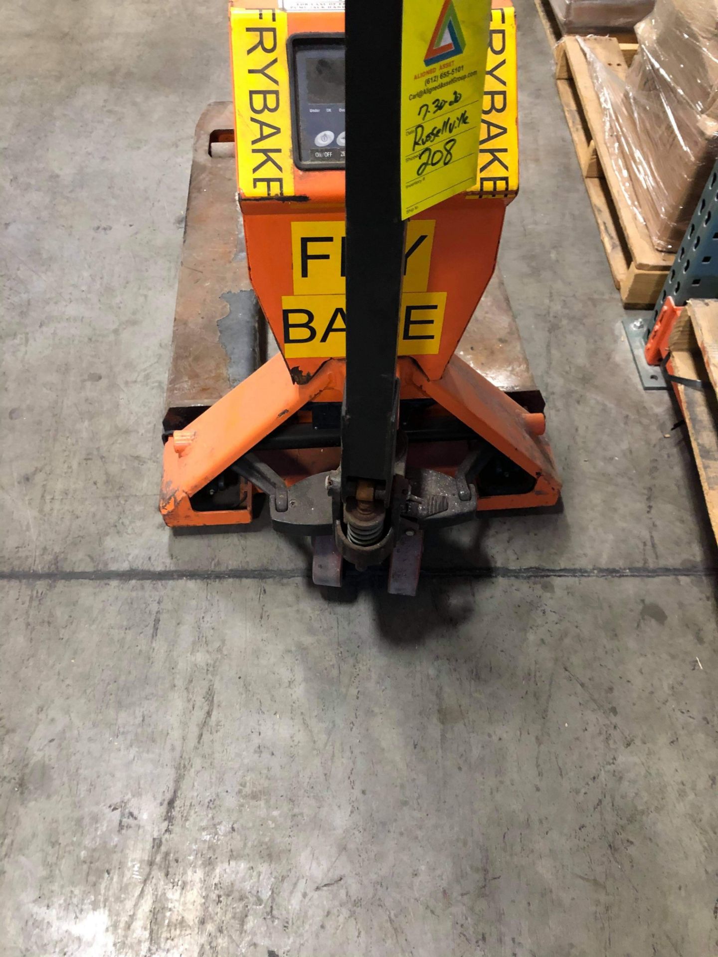 Hydraulic Pallet Jack, with On Board Weigh System with Digital Read Out(Rigging, Loading and - Image 4 of 4