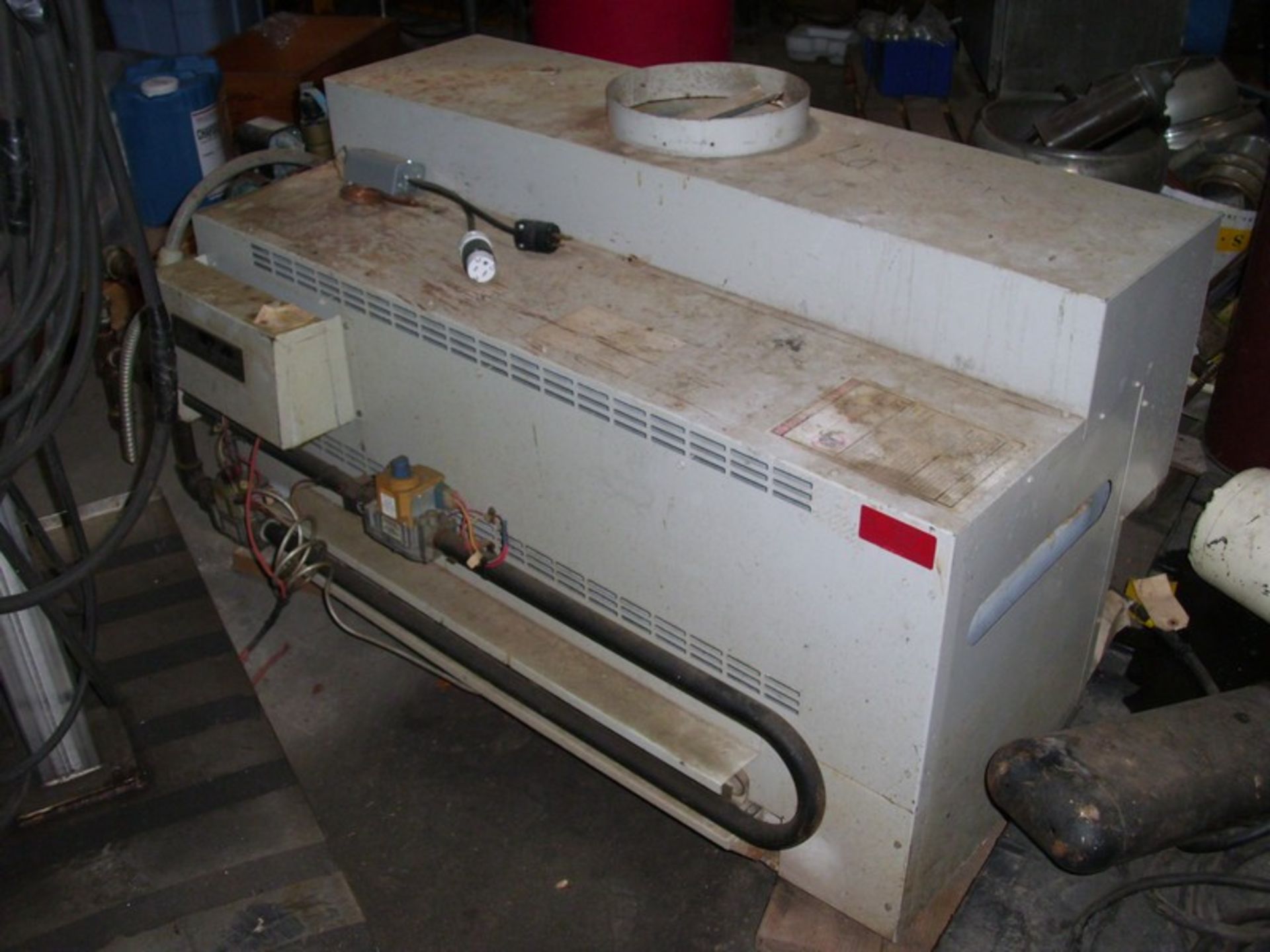 Lochinvar Hot Water Boiler; Model # RNN399PW; Natural Gas Fired: Estimated 6hp; 60”Long X 26” Wide X