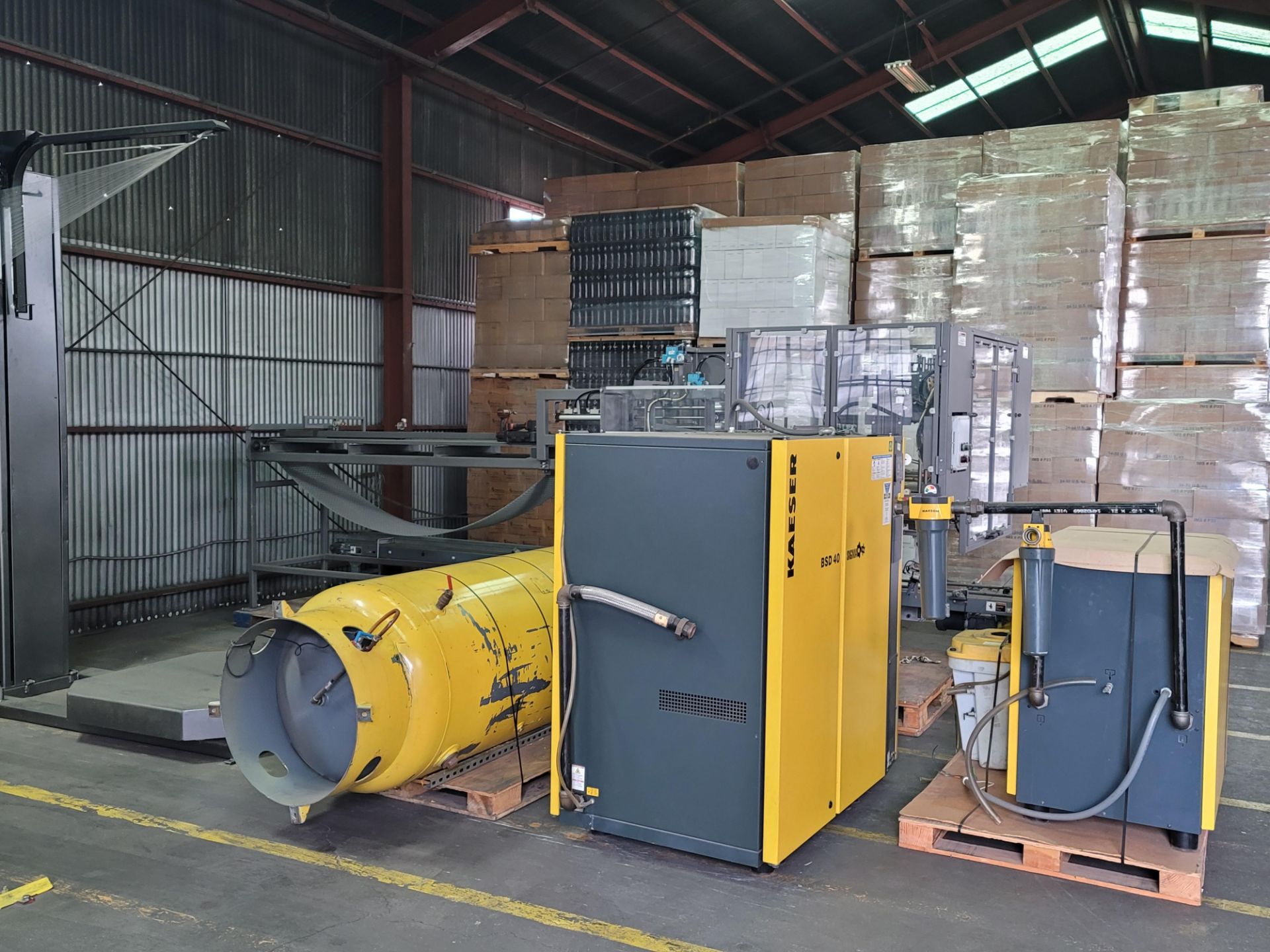 BULK BID LOT # 94 TO #96 - Kaeser Compressor System includes Compressor, Dryer and Receiving Tank