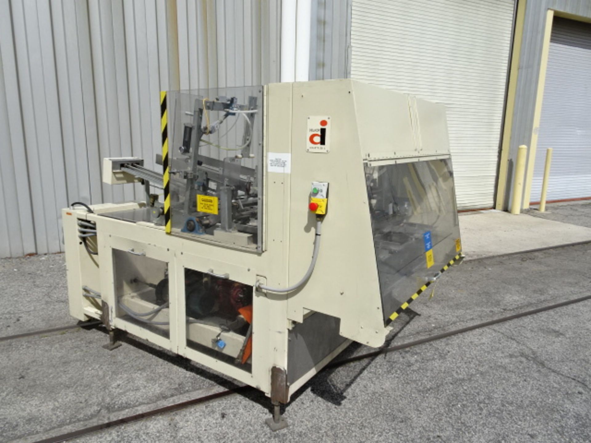 DELKOR 752 BIII Dual-Mandrel Tray Former with Nordson 3100 Hot Melt Glue (Located Charleston,