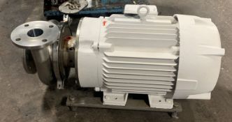 WCB 50 Hp. Pump, With Baldor 3025 RPM Motor Stainless Steel Head  (LOCATED IN IOWA, RIGGING INCLUDED