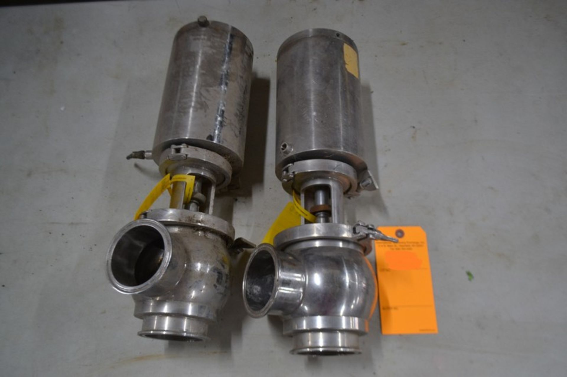 Lot of 2 Sudmo 3" S/S Stop Type Air Valves. Required Loading Fee For Simple Loading $20. (Located in