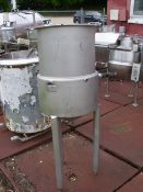 30 Gallon Processor, Cone Bottom, 50% Pressure Wall Jacket, S/S Exterior, 2” Center Bottom Outlet, 2