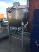 150 Gallon Groen All S/S Jacketed Process Kettle 45 PSI Full Side Wall Jacket Center Bridge W/ 2