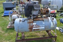 Atlas Copco Air Compressor, S/N AML061154, Type LE7, 80 Gallon Tank, Max RPM 1800, 5HP Motor. 60"L