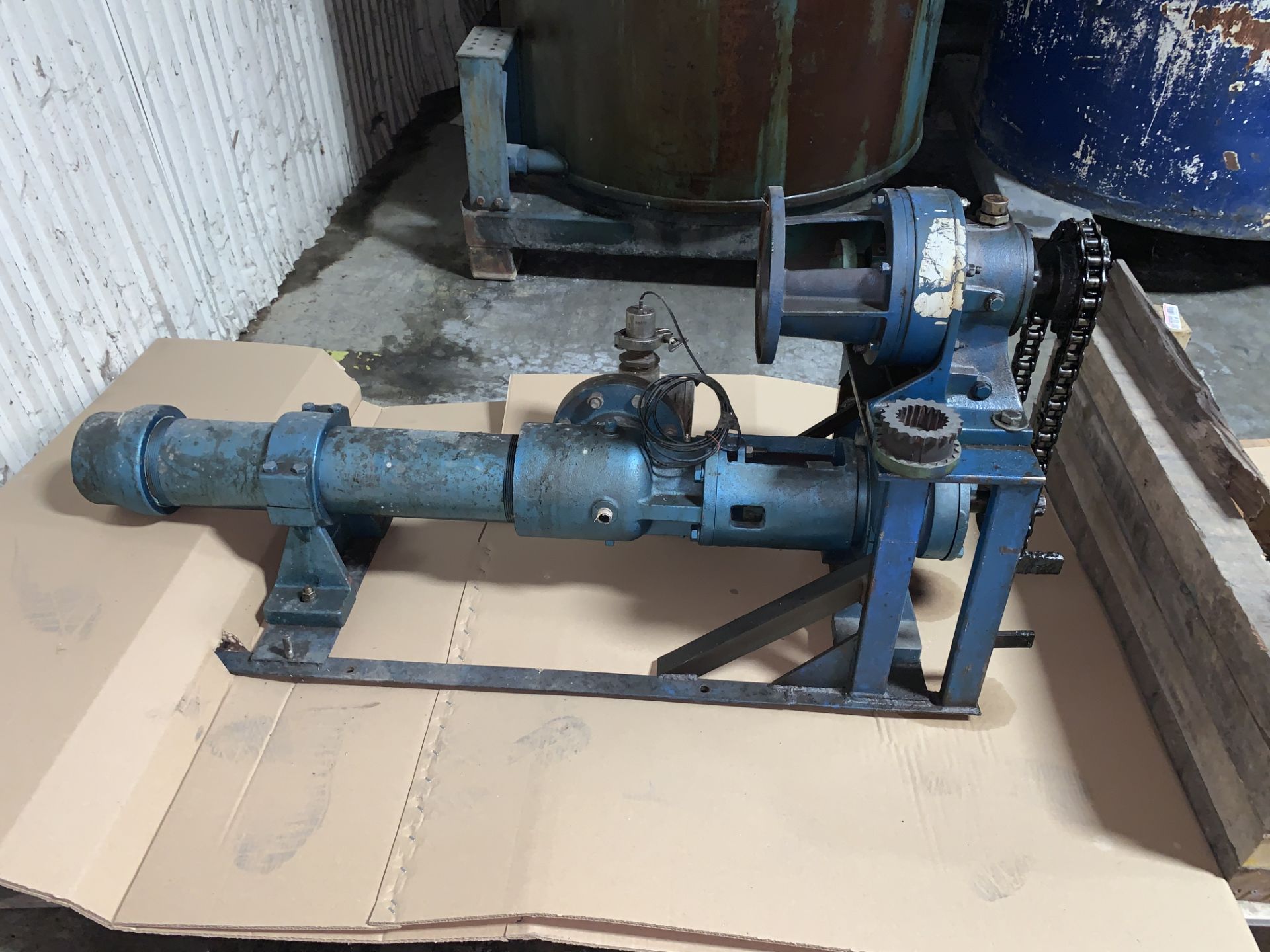 Moyno Progressive Cavity Pump (was used for pumping syrup) Cyclo Gear Box and Chain Drive Speed