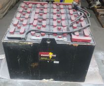 Forklift Battery - has been in storage - condition unknown (LOCATED IN IOWA, RIGGING INCLUDED WITH