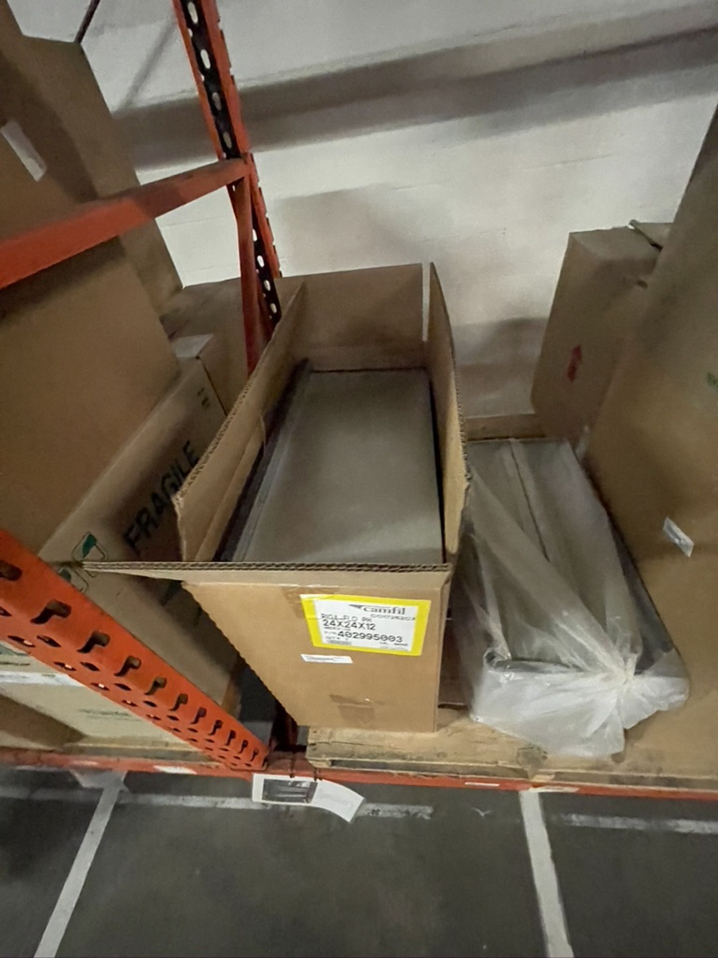 CONTENTS ON SELECT SECTIONS OF PALLET RACKING, INCLUDES OVER 50 BOXES OF ASSORTED FILTERS, BAG HOUSE - Image 19 of 36