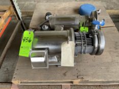 AMPCO CENTRIFUGAL PUMP, STERLING ELECTRIC S/S WASHDOWN MOTOR, 5 HP 1750 RPM 208-230/460 V (