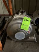 WCB CENTRIFUGAL PUMP, MODEL 10500046, WITH BALDOR MOTOR 20 HP 1760 RPM 230/460 V