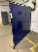 (2) WELDING CURTAINS (BLUE), APPX DIM. 72'' X 72''