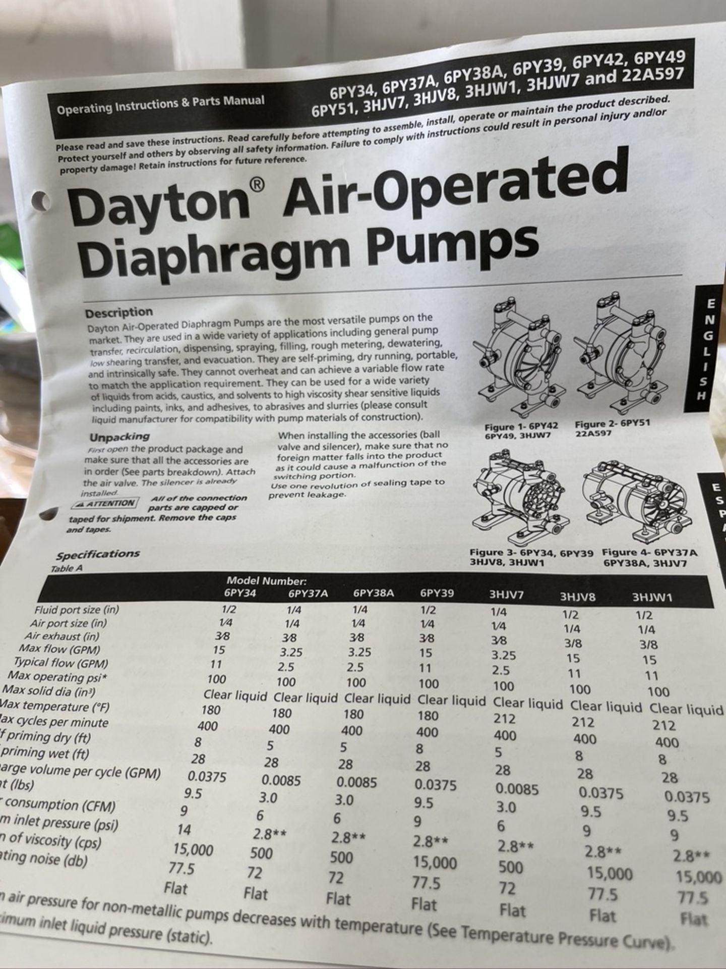 (2) DAYTON AIR-OPERATED DIAPHRAGM PUMP 1/4'' (NEW IN BOX) - Image 5 of 6