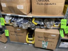 CONTENTS OF SHELF, VARIOUS SEALS, INLINE FILTERS, FEBCO BACKFLOW PREVENTER AND MORE (ON "28D"