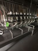 2015 SKID-MOUNTED SUDMO 46-VALVE AIR VALVE CLUSTER, INCLUDES (18) SUDMO PENTAIR AIR VALVES WITH