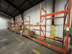 PALLET RACKING WITH (9) UPRIGHTS (16) CROSSBEAMS (32 TOTAL)