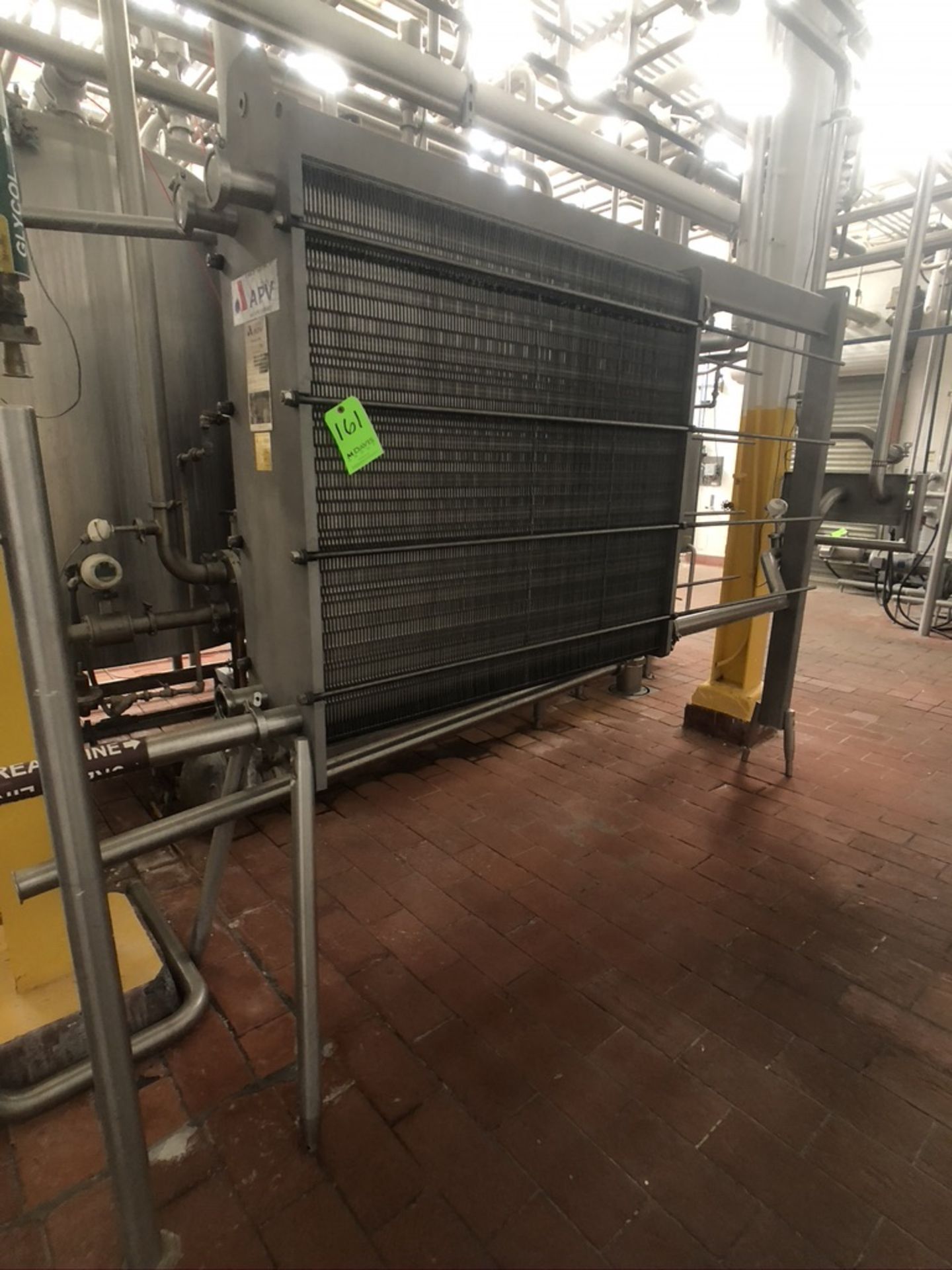 2008 CREAM CHILLING PRESS (BEHIND CIP) INCLUDES: 08 APV PARAFLOW S/S PLATE PRESS