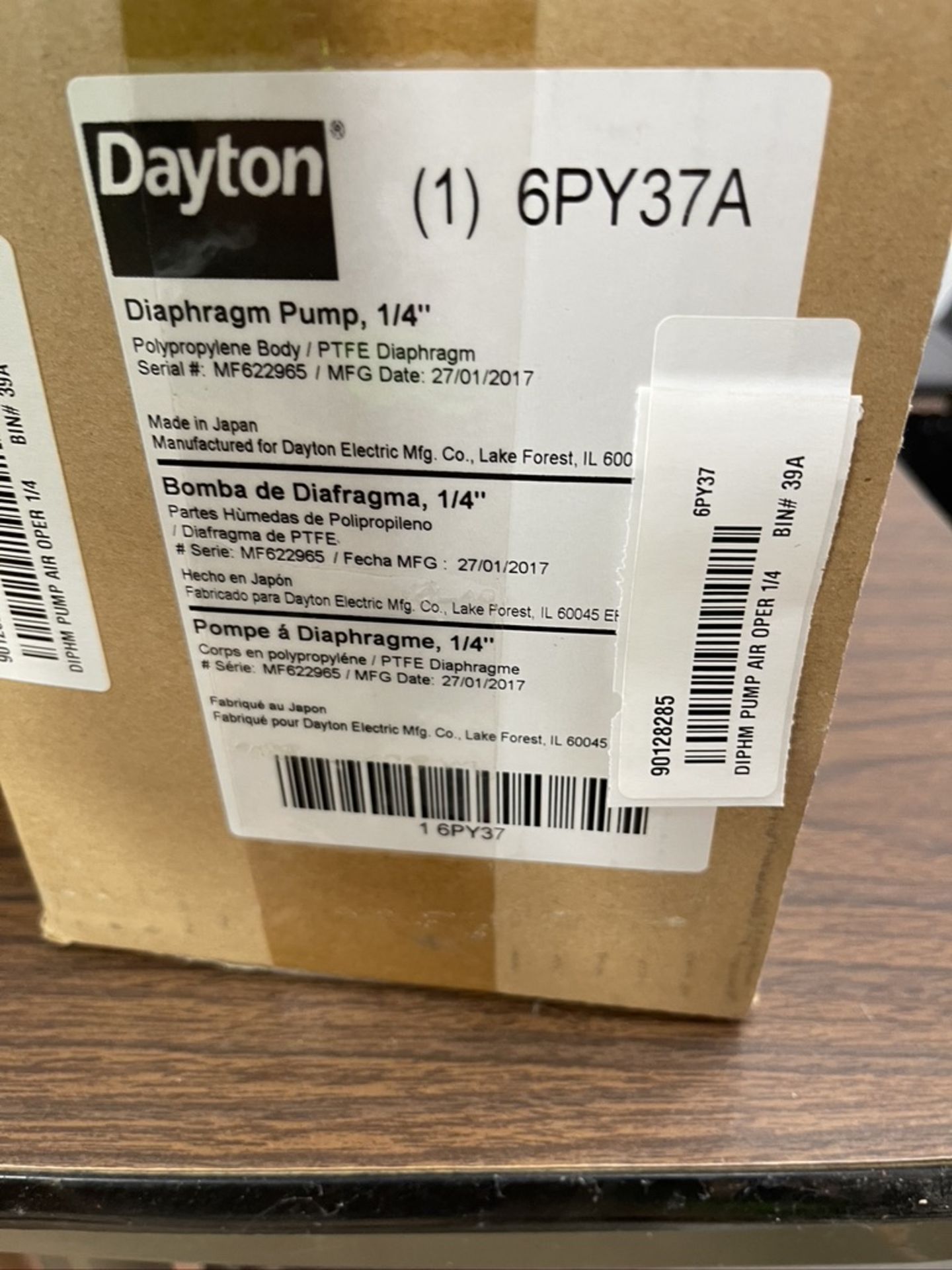 (2) DAYTON AIR-OPERATED DIAPHRAGM PUMP 1/4'' (NEW IN BOX) - Image 3 of 6