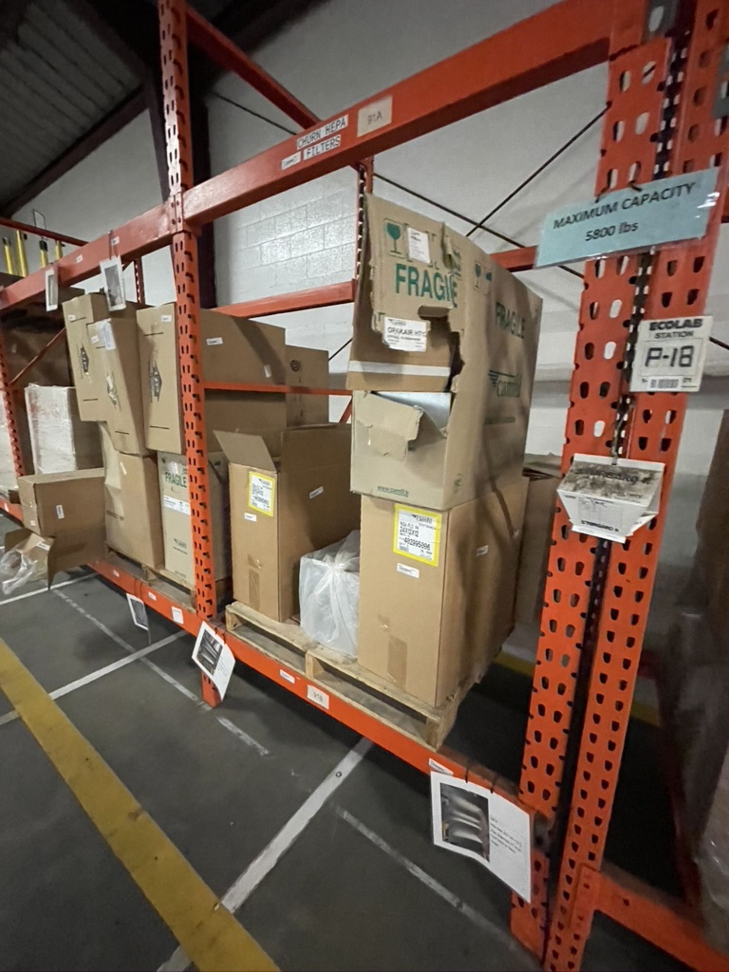 CONTENTS ON SELECT SECTIONS OF PALLET RACKING, INCLUDES OVER 50 BOXES OF ASSORTED FILTERS, BAG HOUSE - Image 24 of 36