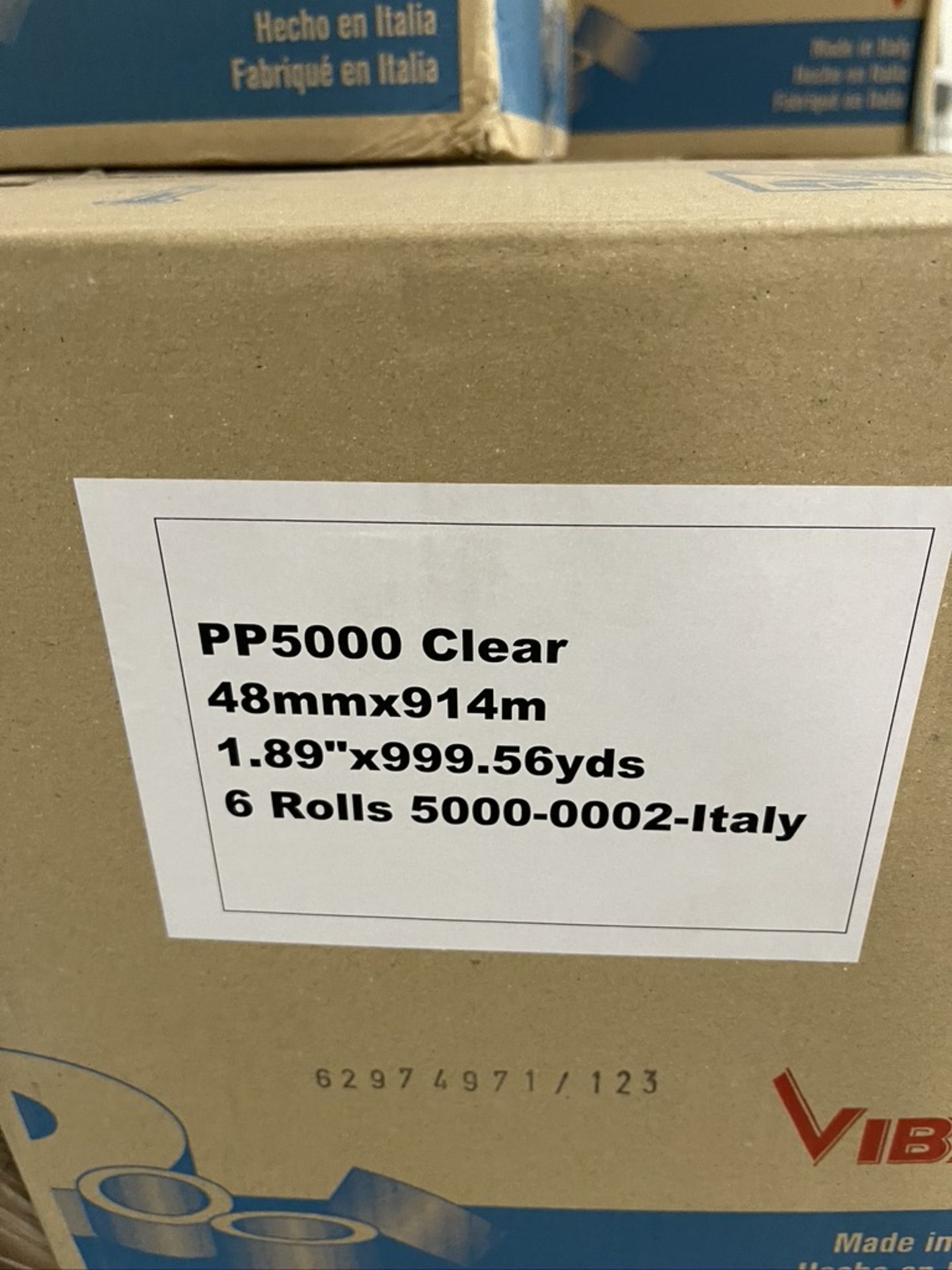 INTERTAPE CLEAR TAPE, APPROX. (28) FULL AND (3) PARTIALLY FULL BOXES ON PALLET - Image 4 of 7