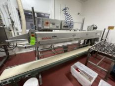 BOSCH BAG SEALER, MODEL HDPT-40, S/N 08-28074, INCLUDES RELATED HYTROL CONVEYOR SYSTEM