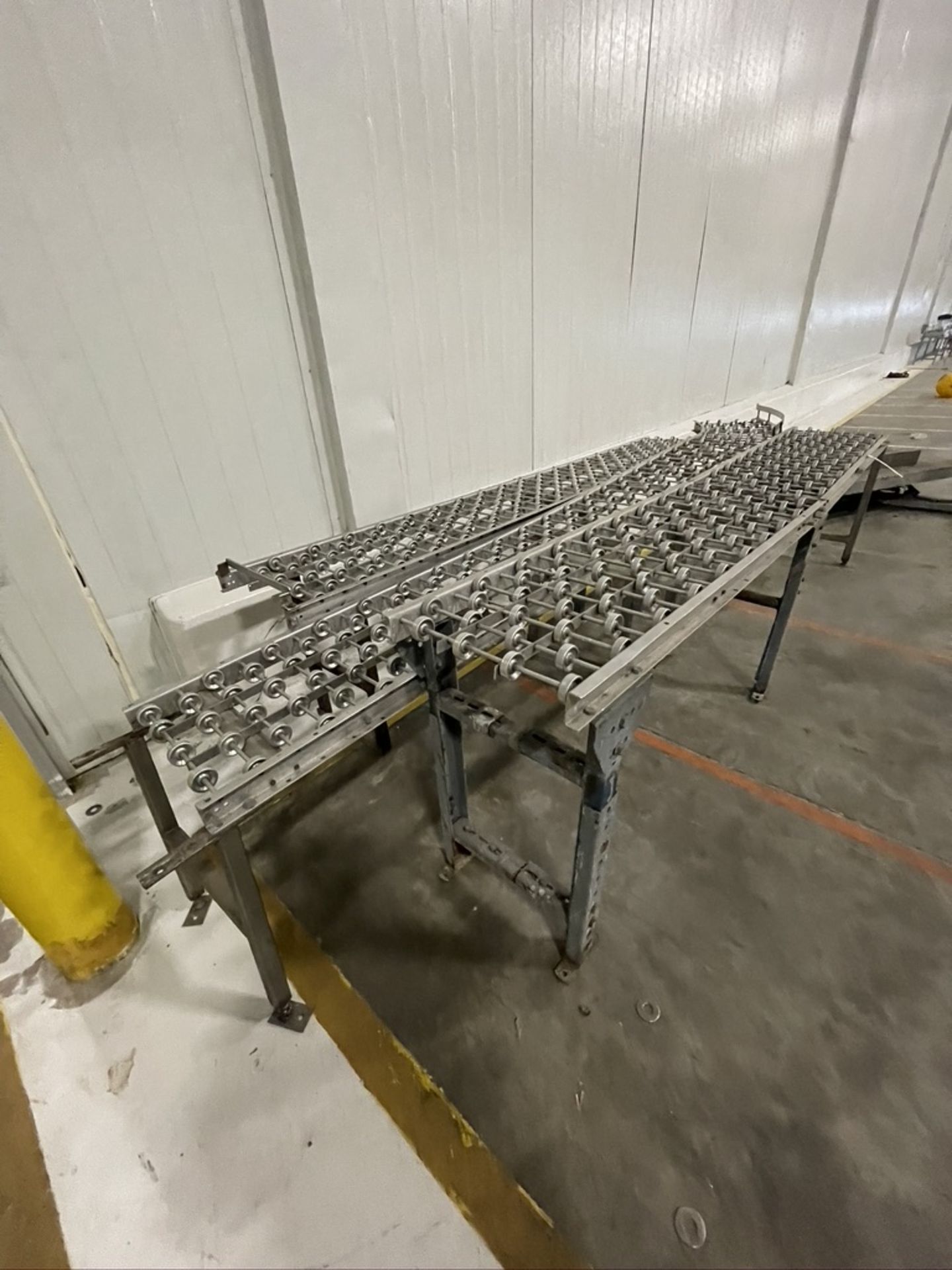 (3) HYTROL APPROX. 16" W X 116" L ROLLER CONVEYOR SECTIONS