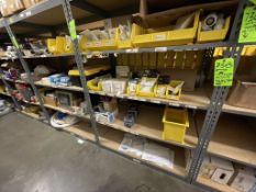 CONTENTS OF SHELVES, INCLUDING EMERGENCY RESPIRATOR, POLY TRAK RACE WAYS AND MORE (ON SECTIONS "38B,