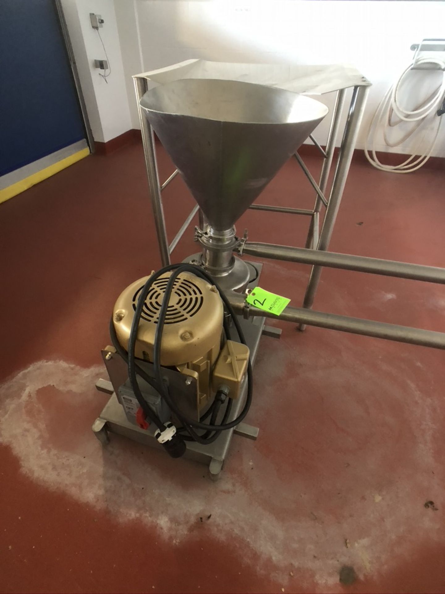 TRI-CLOVER / TRI-BLENDER, MODEL F4329MD-B40, S/N W2229, EQUIPPED WITH BALDOR MOTOR 20 HP 3520 RPM, - Image 7 of 13