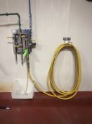 (2) COMMANDER 4455 SANITIZATION STATIONS (1) WITH HOSE REEL, 4455 BOOSTED PRESSURE RINSE FOAM