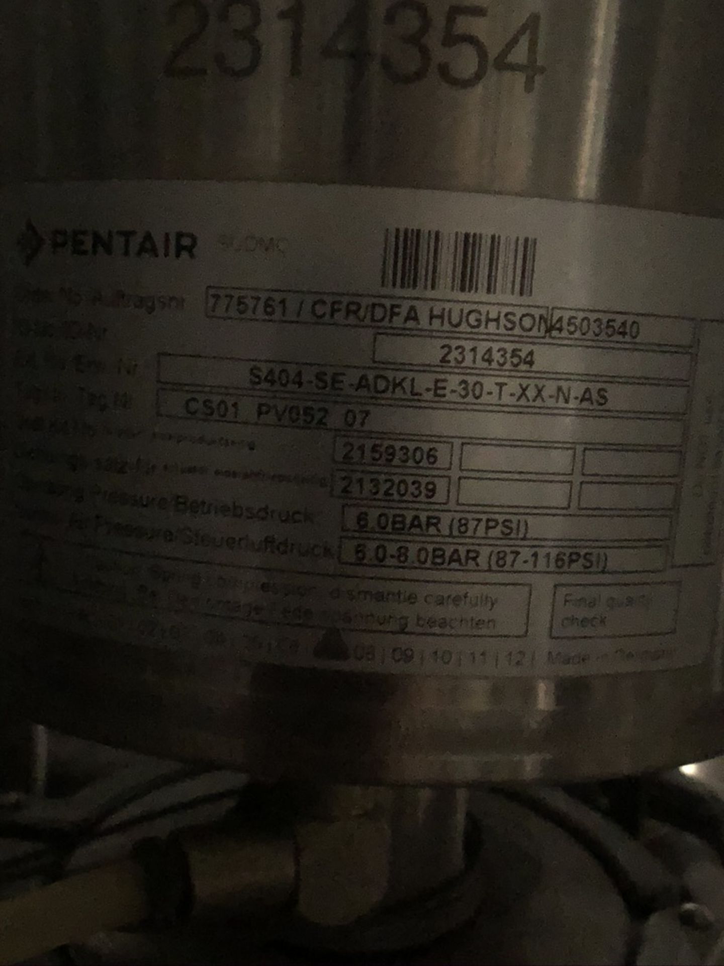 2015 SKID-MOUNTED SUDMO 54-VALVE AIR VALVE CLUSTER, INCLUDES (28) SUDMO PENTAIR AIR VALVES WITH - Image 20 of 26