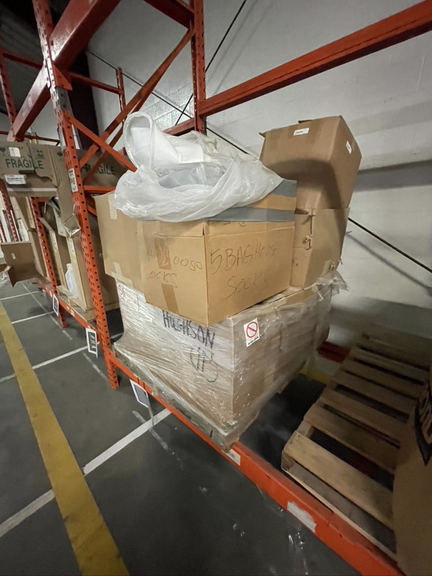 CONTENTS ON SELECT SECTIONS OF PALLET RACKING, INCLUDES OVER 50 BOXES OF ASSORTED FILTERS, BAG HOUSE - Image 28 of 36