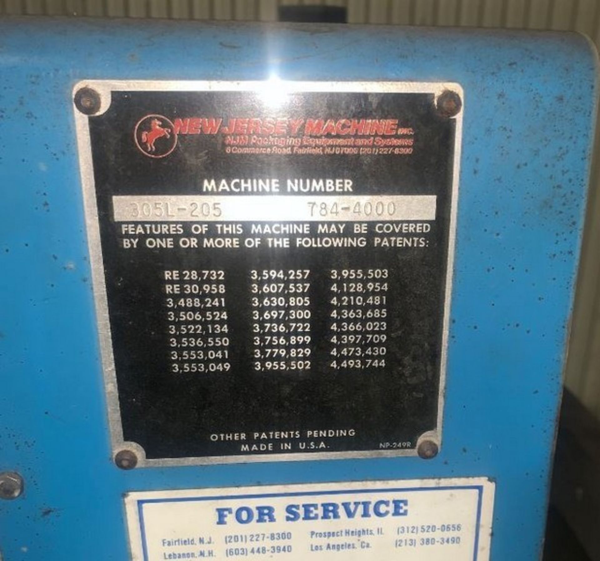 New Jersey Machine Label Applicator: (LOCATED IN IOWA, RIGGING INCLUDED WITH SALE PRICE) -- Optional - Image 2 of 4