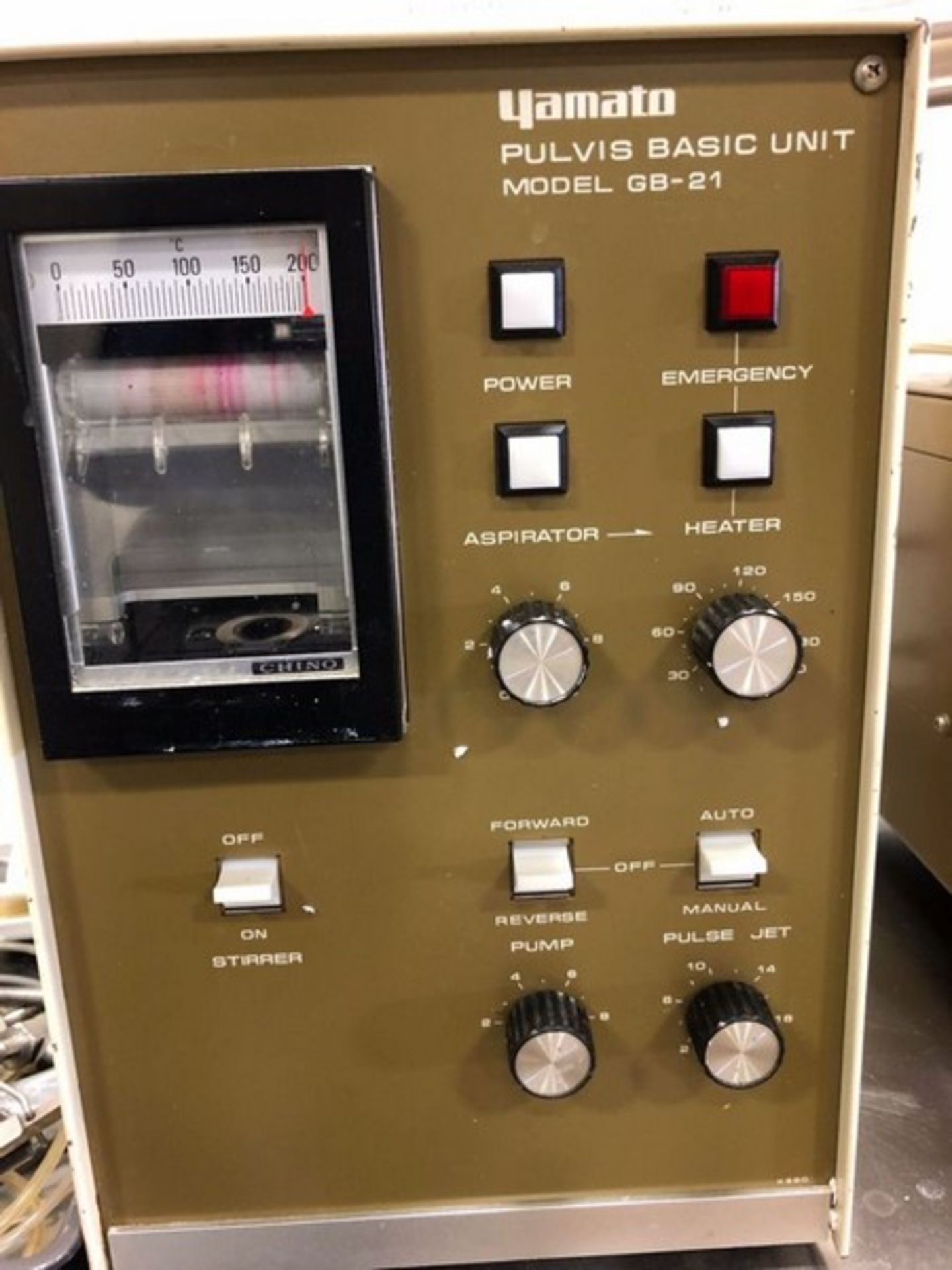 Yamato Pulvis GB-21 Pilot Scale Fluid Bed Dryer/Granulator. 220 Volt, 50 Hz, 18 Amps. Machine - Image 2 of 5