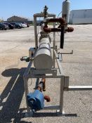 S/S Shell & Tube Heat Exchanger, Overall Dims.: Aprox. 72" L x 22"W x 5' T with 8 inch chest; ,