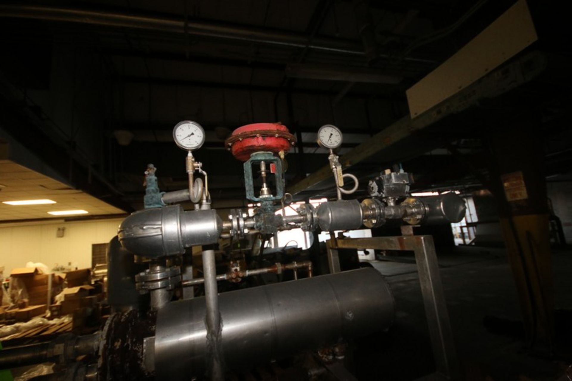 S/S Shell & Tube Heat Exchanger, Overall Dims.: Aprox. 37" L x 11" Dia., with Centrifugal Pump, - Image 6 of 7